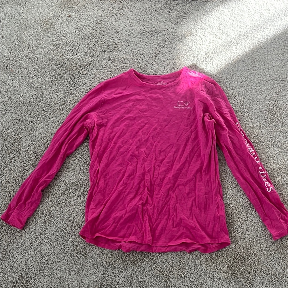 Vineyard Vines Pink Long Sleeve Shirt